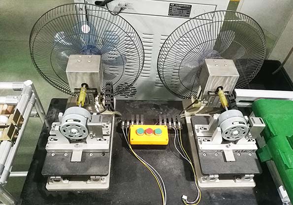 風扇無刷電機測試系統(tǒng)應(yīng)用現(xiàn)場